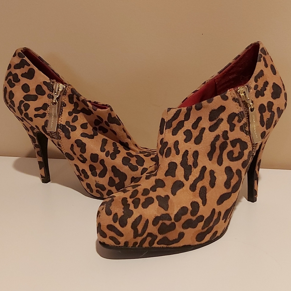 Leopard print heels